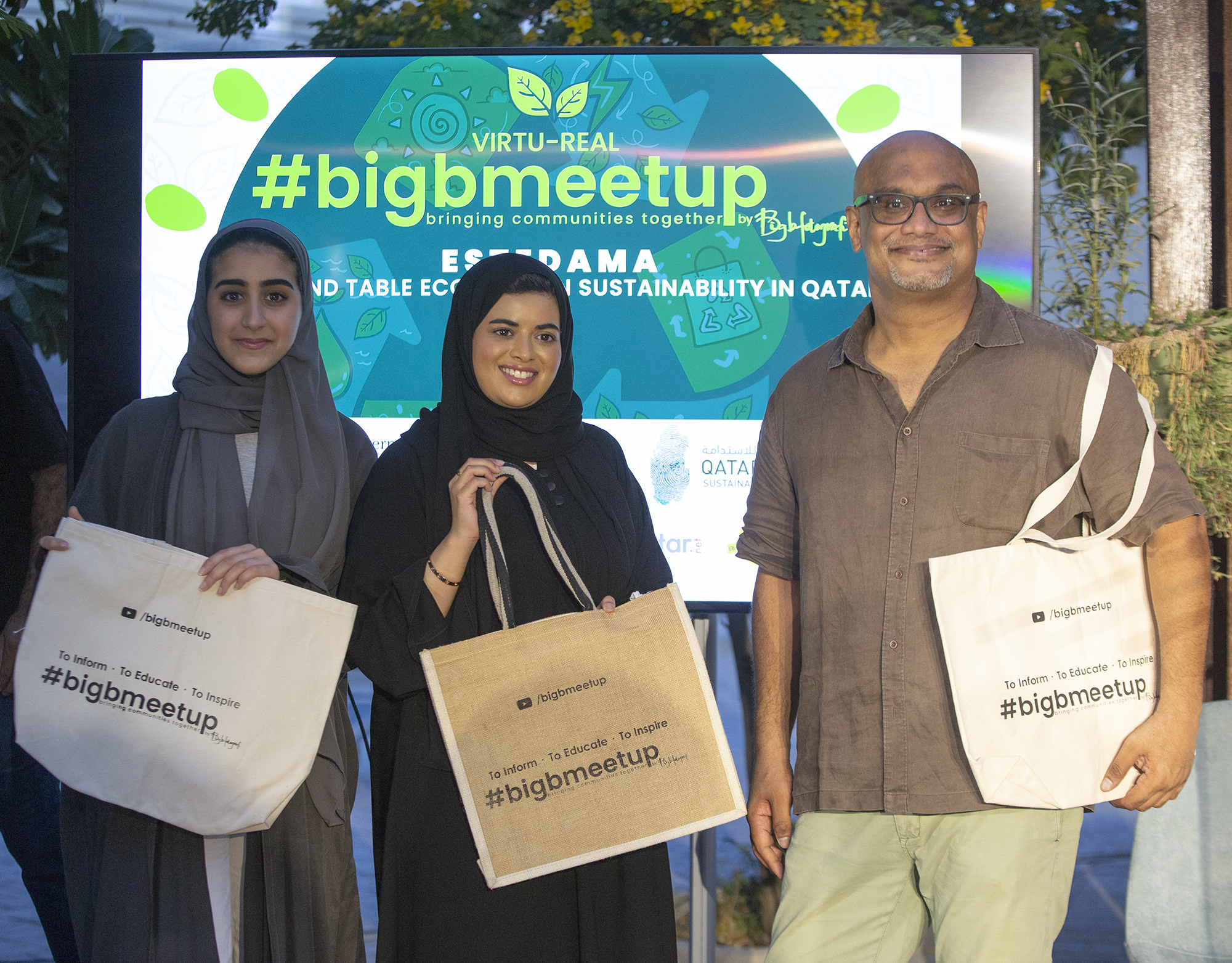 Sustainable all purpose shopping Bags launched by Qatar's popular community outreach initiative - #bigbmeetup